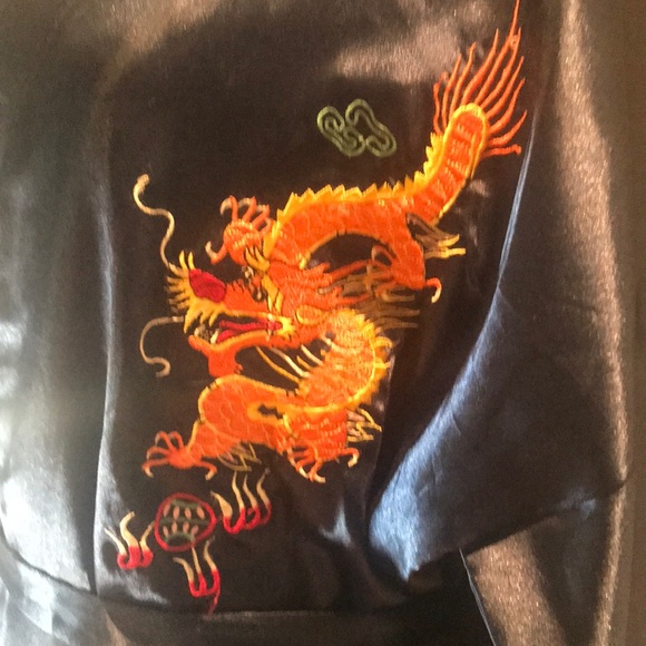“LAOGUDAI” Satin Embroidered Dragon Robe . - Picture 6 of 12